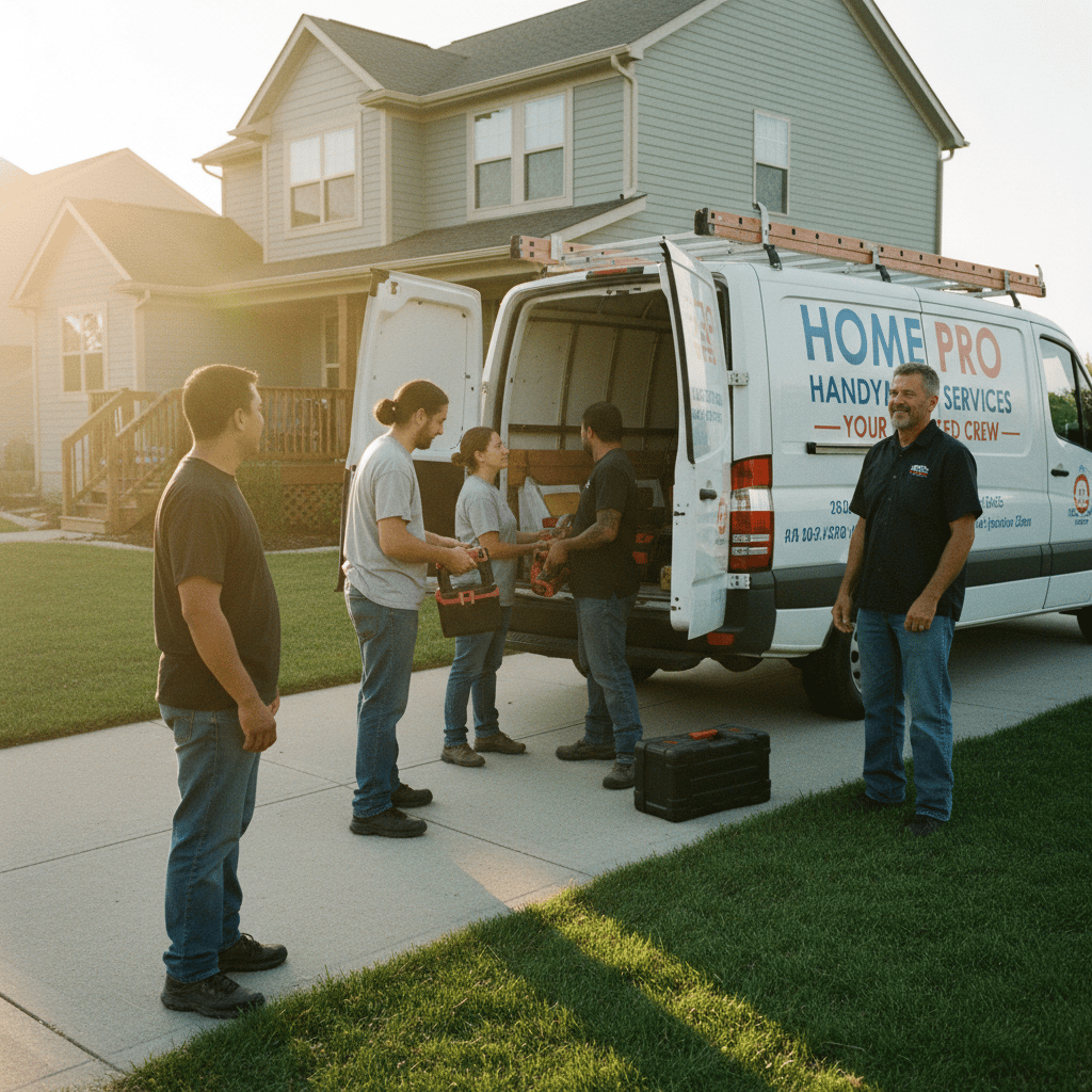 Licensed handyman professional at work