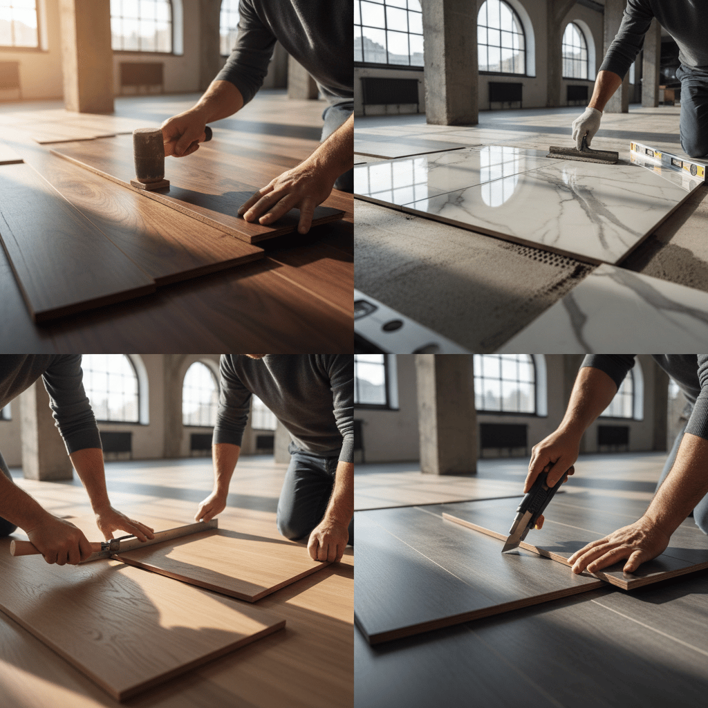 Professional flooring installation