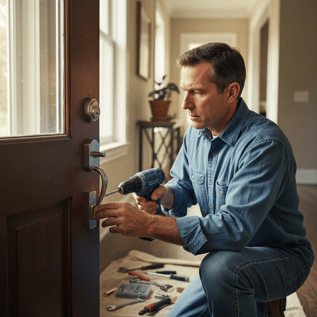 Door repair work